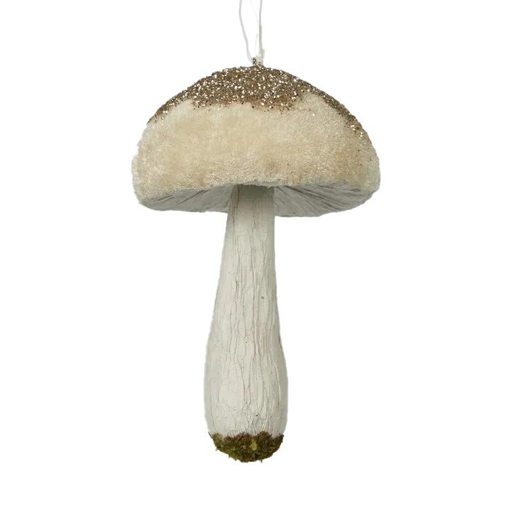 Mushroom Hanging  White 11cm