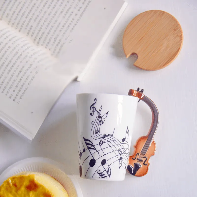 Music Themed Mug/Cup with Violin Handle