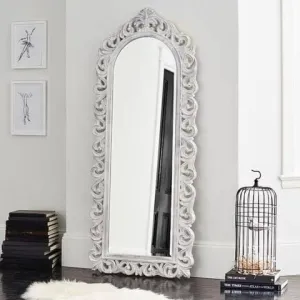 MUSKAN ARTS Solid Wooden HandCarved Mirror Frame | Decorative Frame Without Mirror for Living Room, Bedroom, Bathroom, Hotel & Home, (150L x 60W CM)