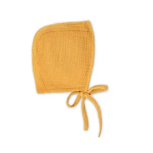 Muslin Bonnet - Mustard