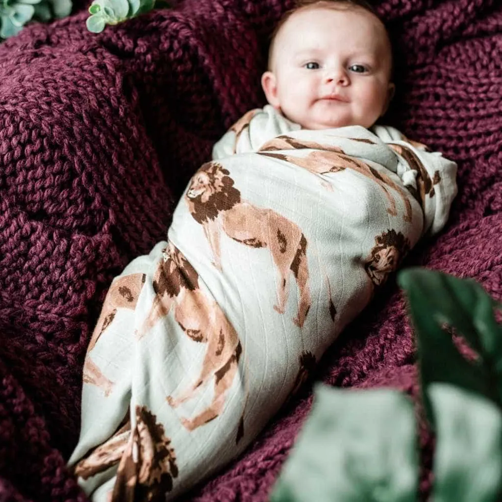 Muslin Swaddle Blanket - Bamboo