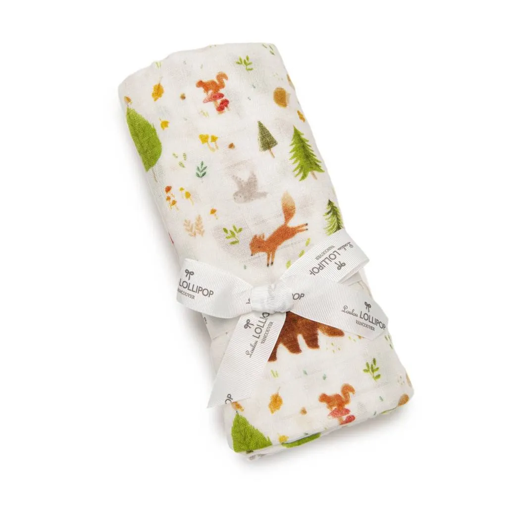 muslin Swaddle - Forest Friends