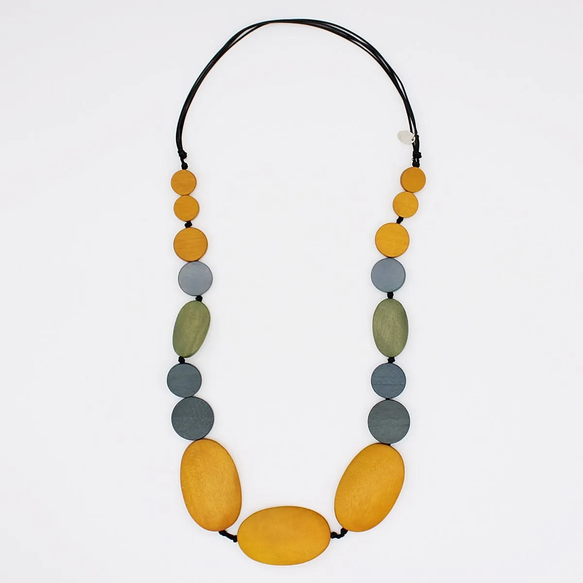 Mustard and Gray Sybil Necklace