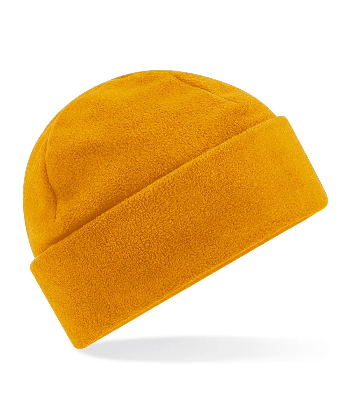 Mustard - Recycled fleece cuffed beanie