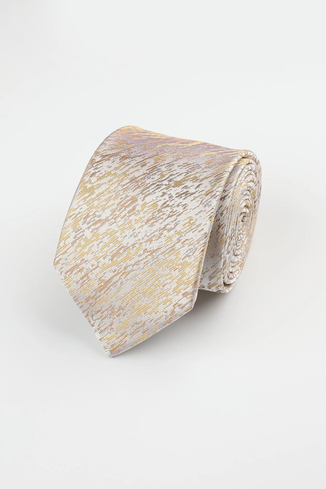 Mustard Silk Texture Tie