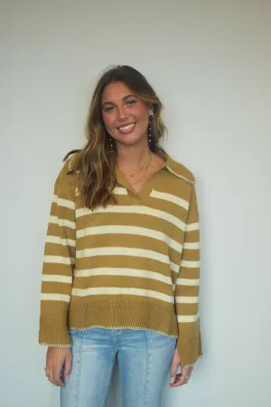 Mustard Stripe Sweater