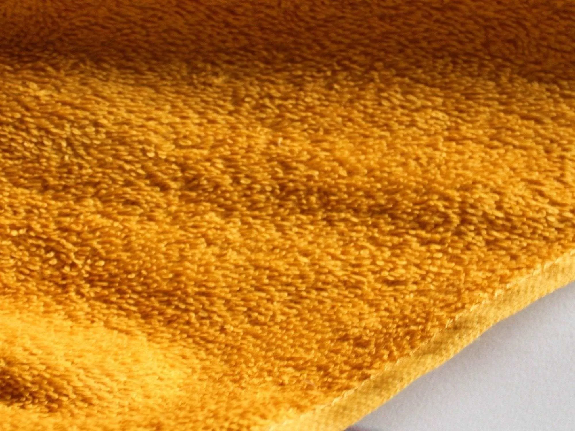 Mustard Yellow - Pure Cotton Thick Luxury Towelling Fabric - 400 gsm