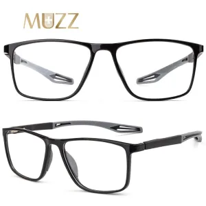 Muzz Unisex Full Rim Square Tr 90Titanium Sport Eyeglasses 1019