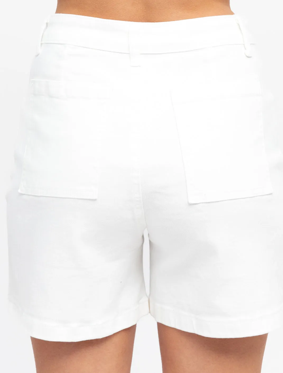 My Fav White Denim Shorts