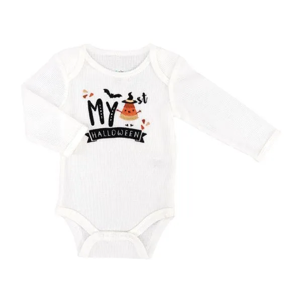 My First Halloween 3 piece Long sleeve Bodysuit/Hat