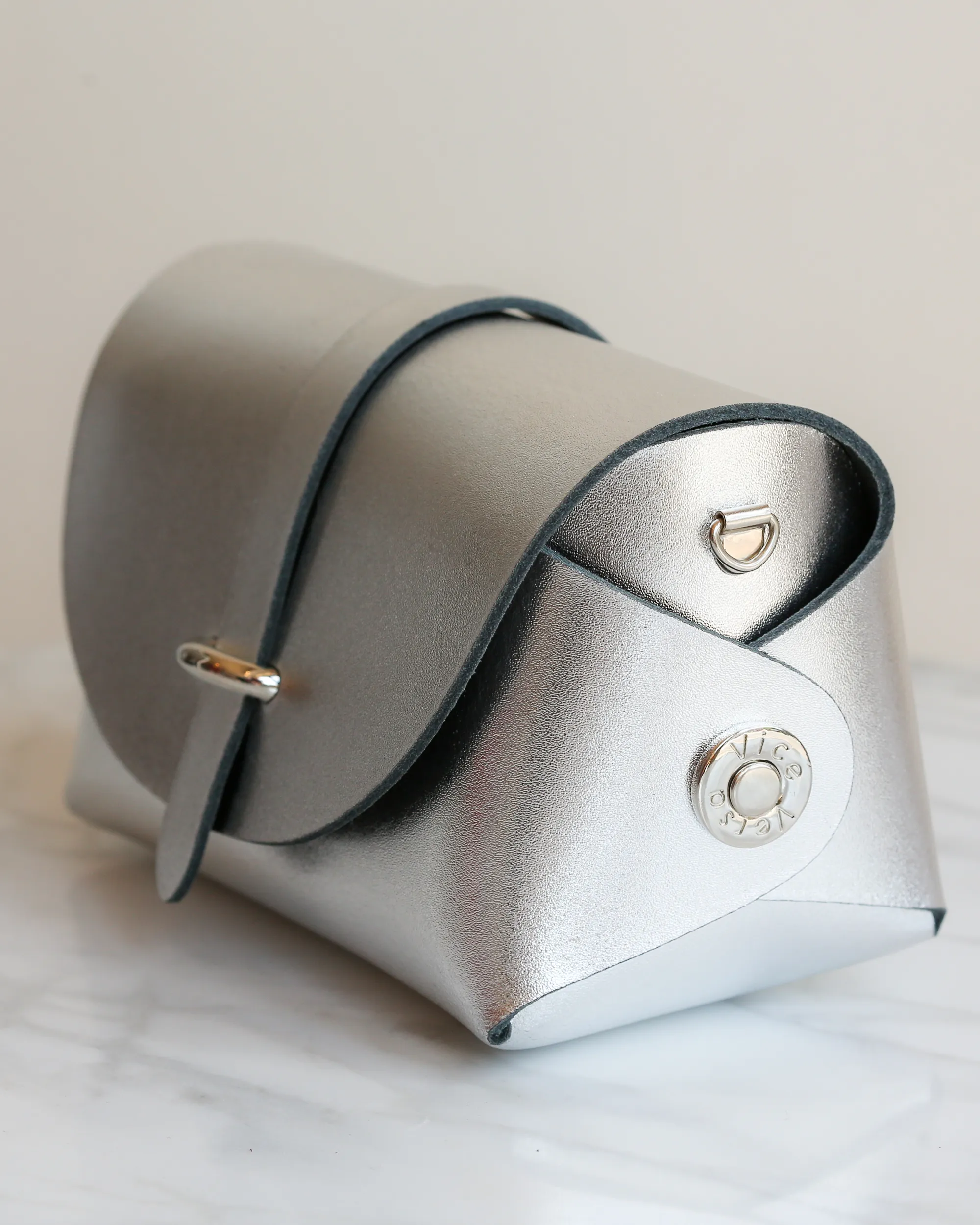 'My Passport' Barrel Bag | Silver