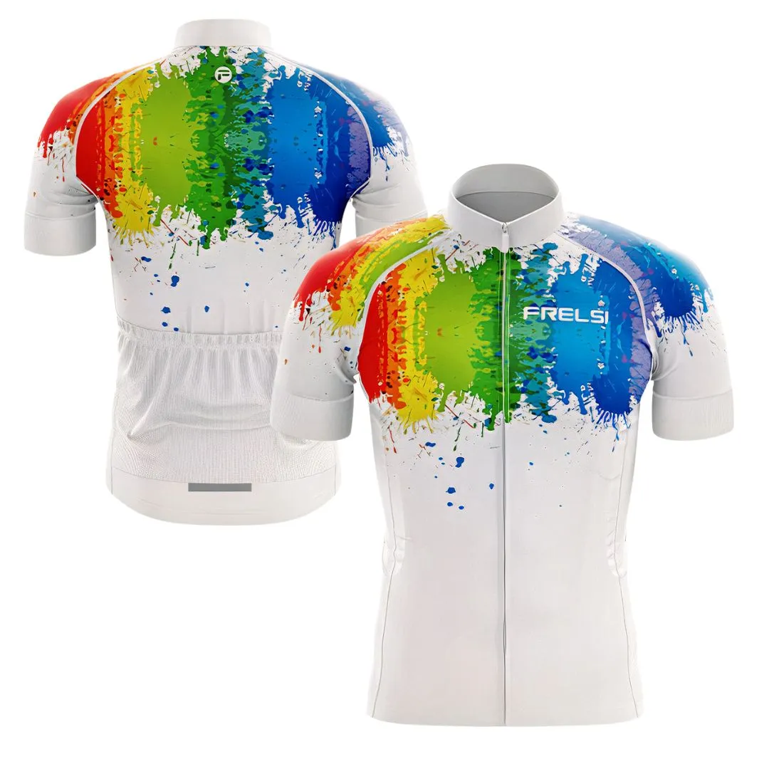 My Rainbow Graffiti | Men's Short Sleeve Cycling Jersey