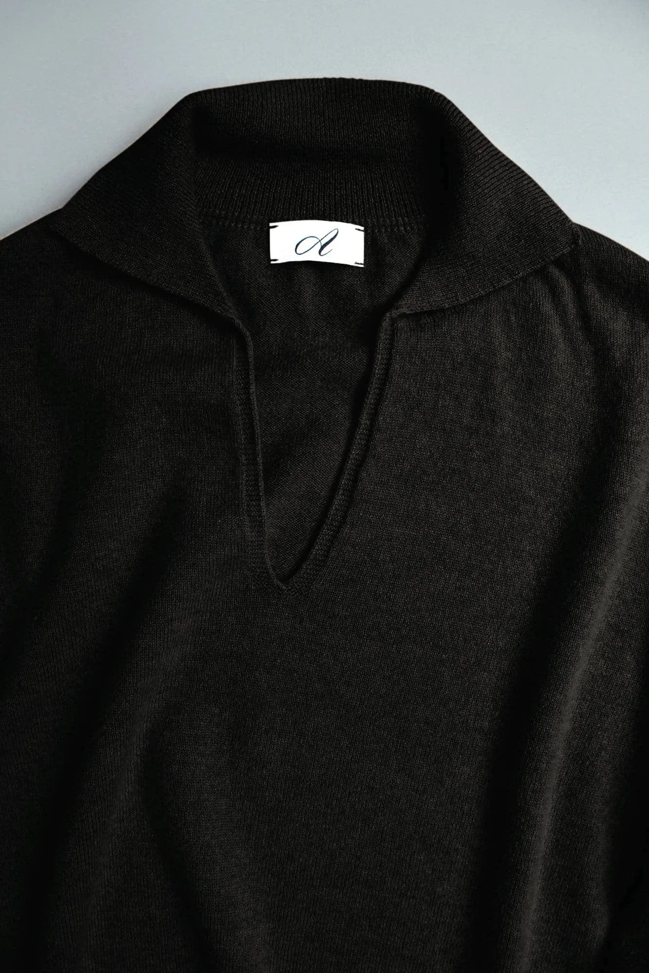 Myles Cashmere Long-Sleeve Polo