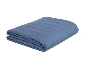 Mysa Sleep Cooling Tencel   Cotton Weighted Blanket for Kids, 7 lbs Blue Grey 41" x 60" for Sleep, Anxiety