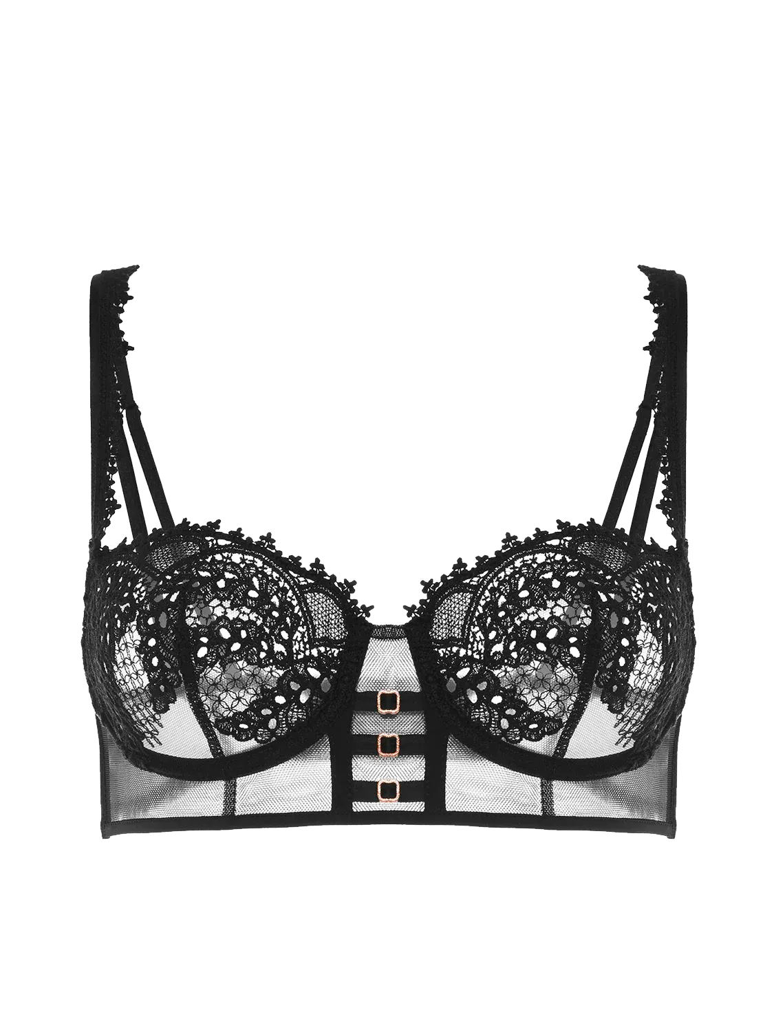 Mystic Demi-Cup Bra In Black - Simone Perele