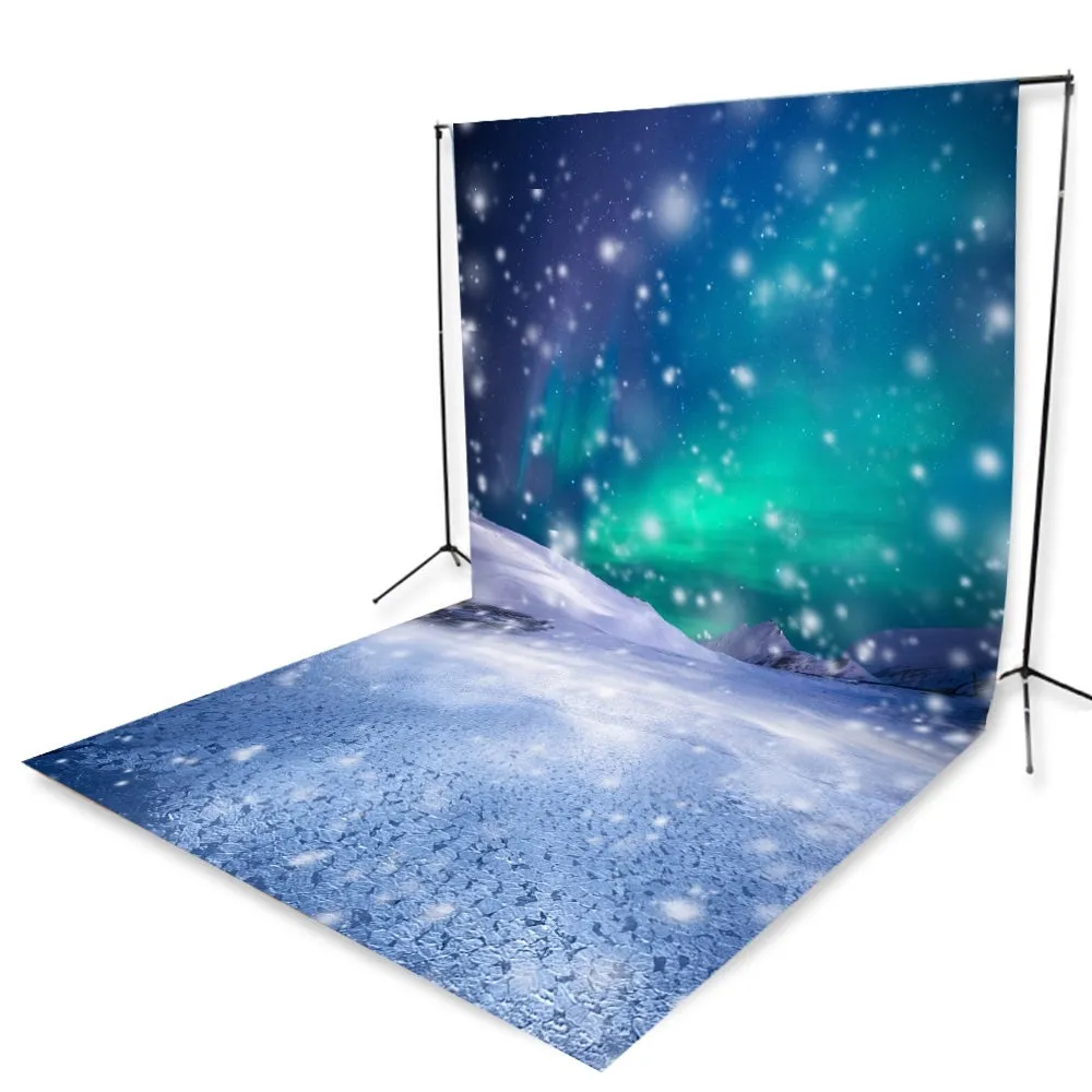 Mystical Snow Storm Printed Backdrop