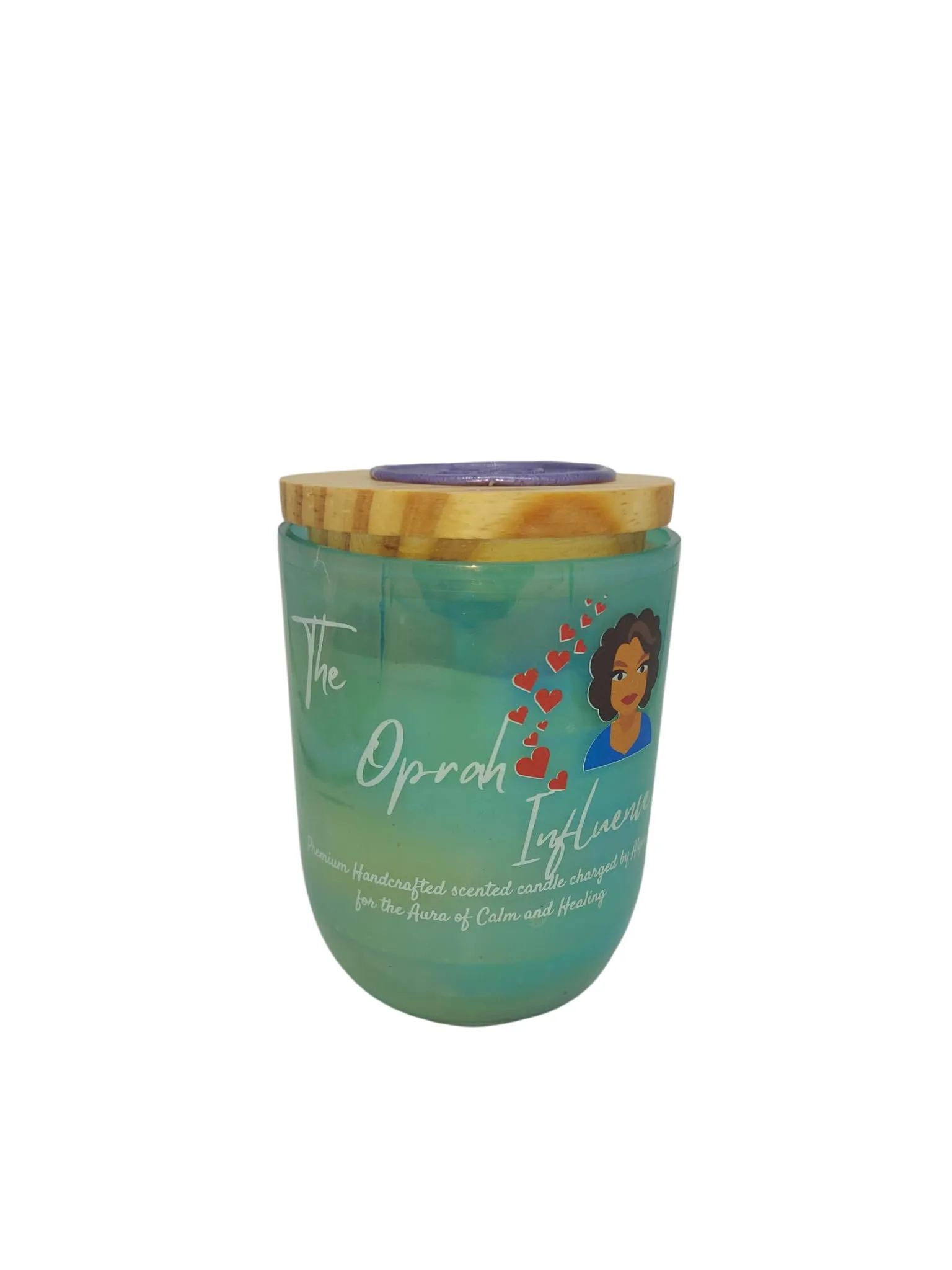 Mystique Vedic Miracles | The Oprah Influence Candle | Luxury Scented Candle | The Oprah Influence Energy Crystal Candle | Spiritual Aromatherapy Candle | Glass JAR Candle with Wooden LID |