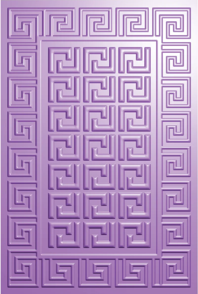 Myths & Legends  4” x 6” 3D Embossing Folder - Athenian Key