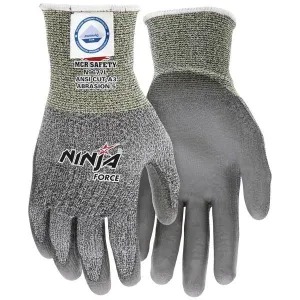 N9677M MCR Safety Ninja Cut Resistant Gloves, Dyneema, Medium, Gray, 13 ga THK