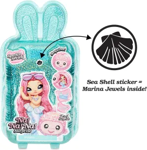 Na Na Na Surprise 2-in-1 Fashion Doll and Sparkly Sequined Purse Sparkle Series – Marina Jewels, 7.5" Mermaid Doll