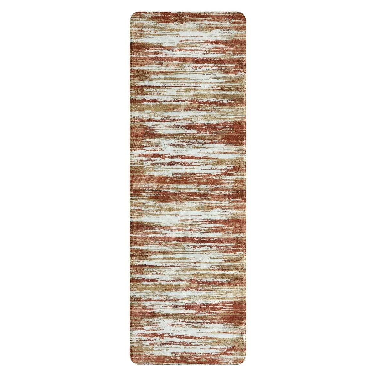 Nadia Modern Ombre Abstract Dark Red/Orange Area Rug