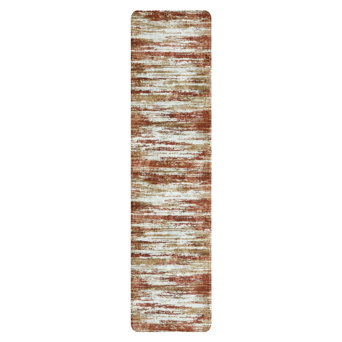 Nadia Modern Ombre Abstract Dark Red/Orange Area Rug