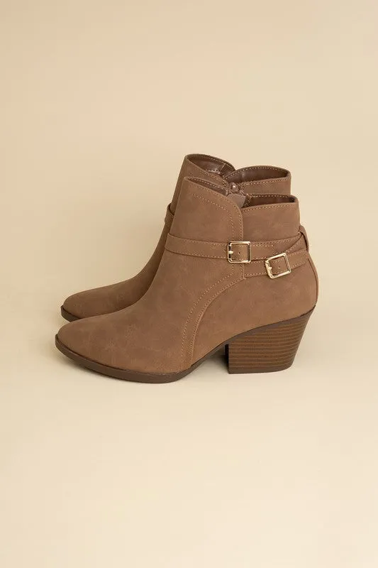 NADINE Ankle Buckle Boots