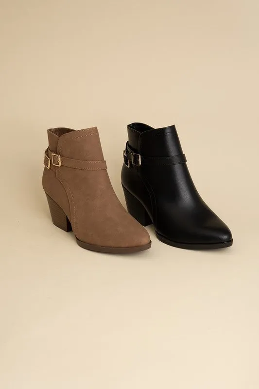 NADINE Ankle Buckle Boots