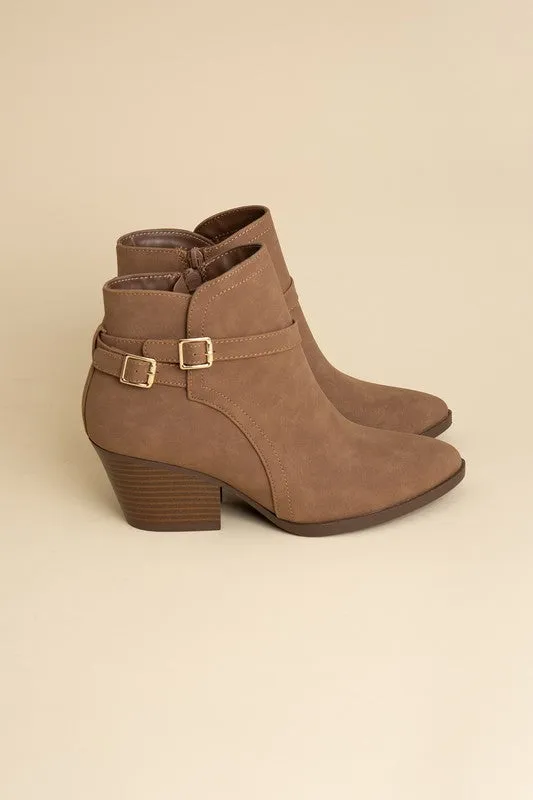 NADINE Ankle Buckle Boots