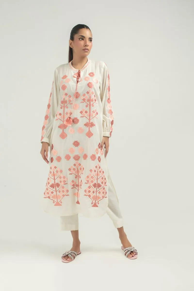 Nadiya Kassam - BAHAR PINK - 1 Piece - Linen