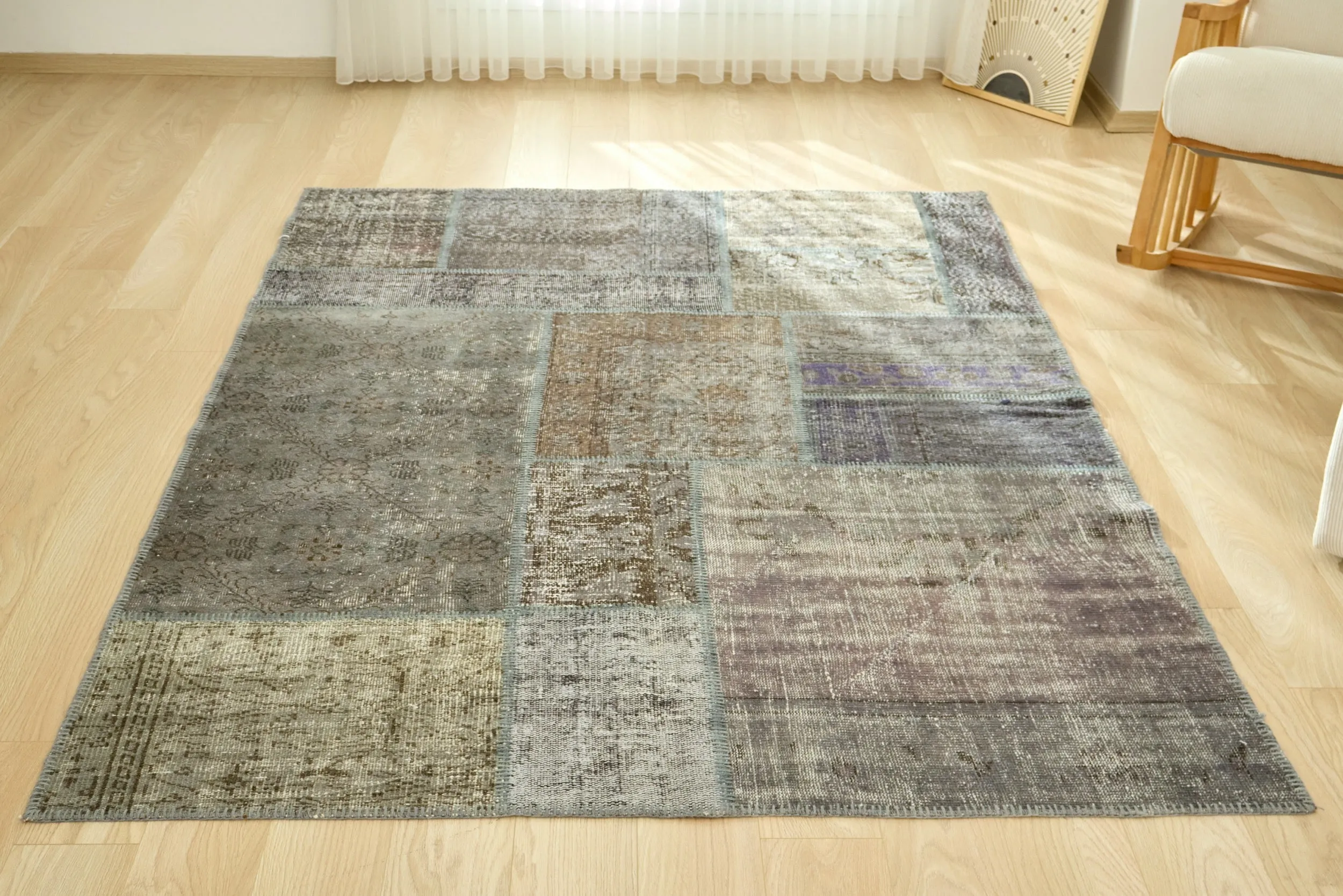 Naeemah - Vintage Turkish Patchwork Rug