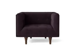 Nahant Armchair Purple Velvet