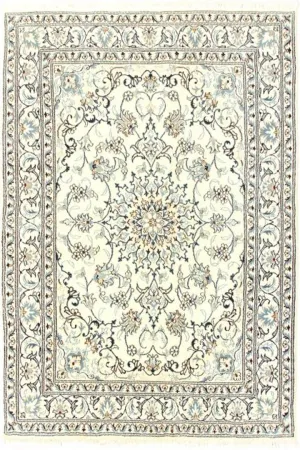 Nain Medallion Hand Knotted Wool 205x142 cm