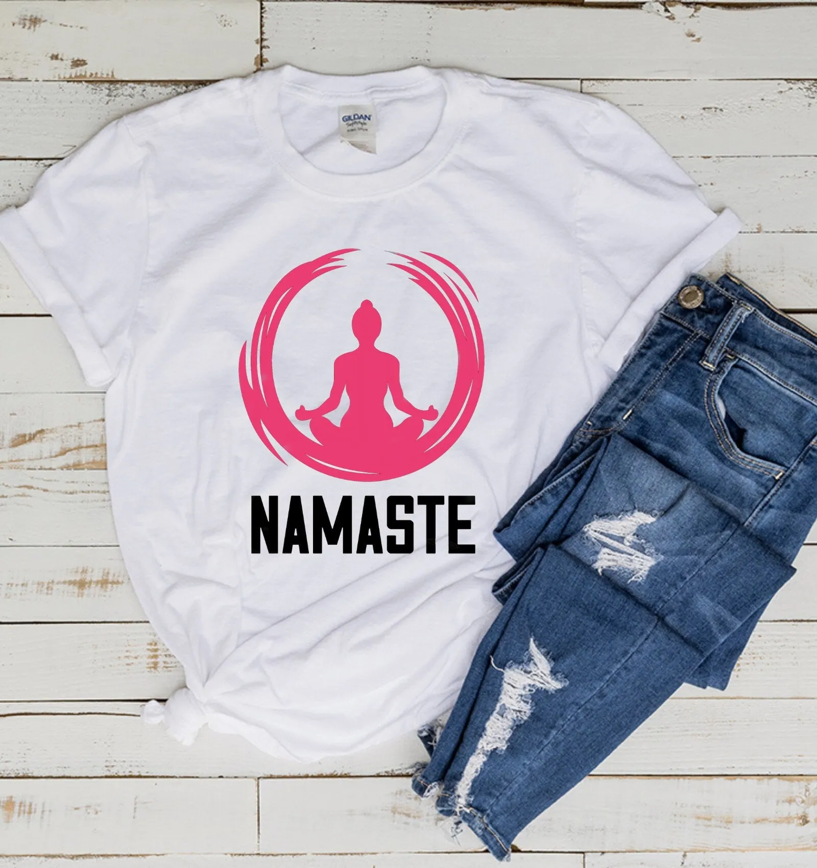 namaste bitches shirt- namaste shirt -yoga shirt -yoga Tshirt -meditation shirt -Yoga Namaste Tshirt -yoga gifts -yoga clothing