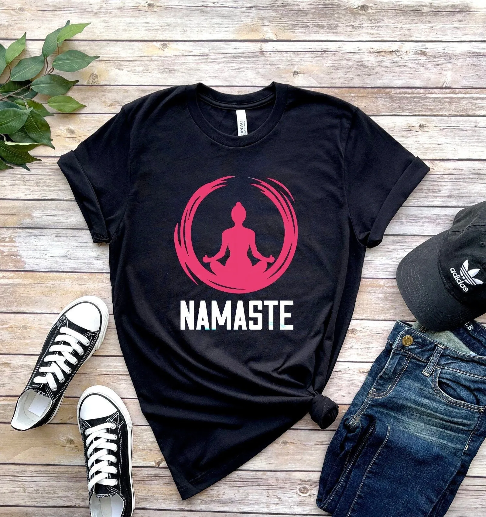 namaste bitches shirt- namaste shirt -yoga shirt -yoga Tshirt -meditation shirt -Yoga Namaste Tshirt -yoga gifts -yoga clothing