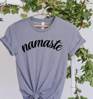 Namaste T-Shirt / Yoga Tee / Namaste / Yoga / Slogan Top / Arch Design / Namaste T-Shirt / Yoga Tee / Namaste