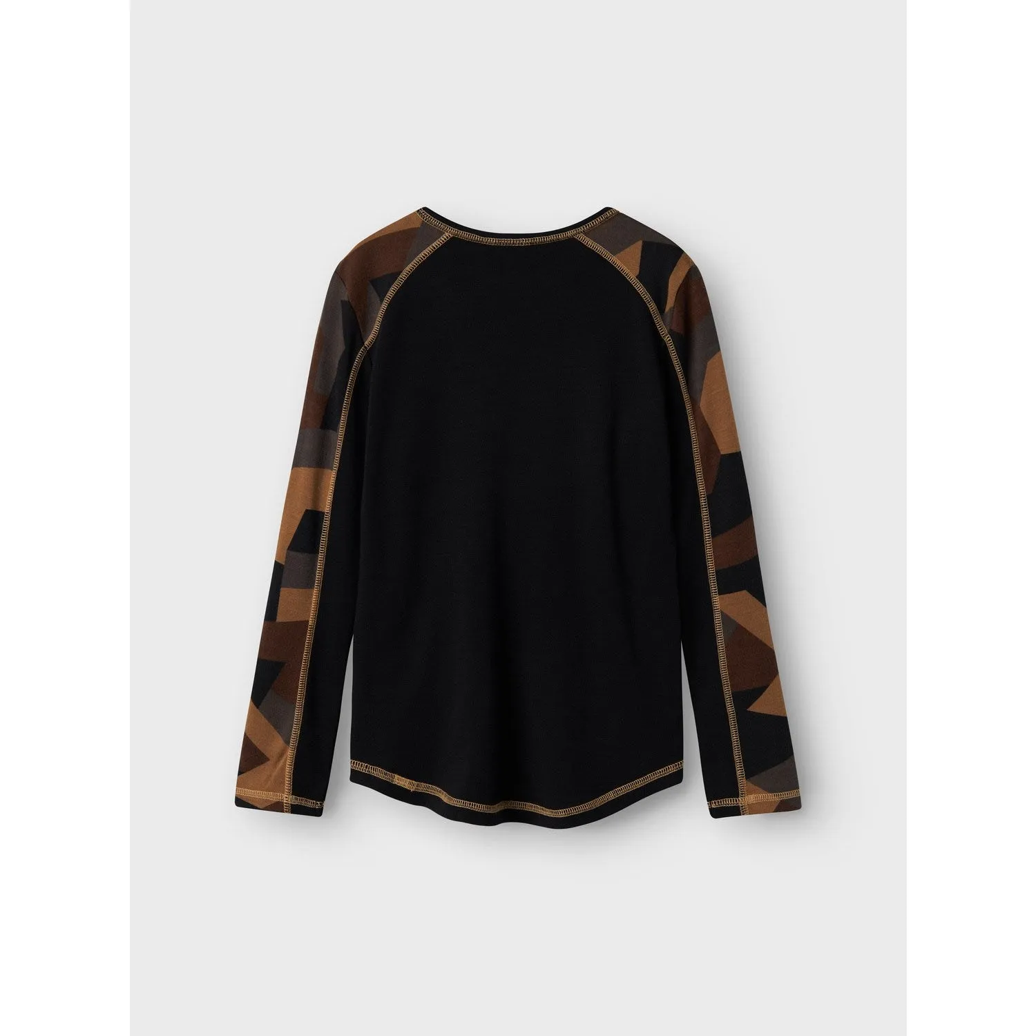 Name It Black AOP Willto Wool Blouse