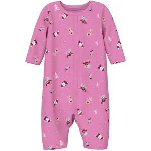 Name It Fuchsia Pink Christmas Elements Vismas Nightsuit