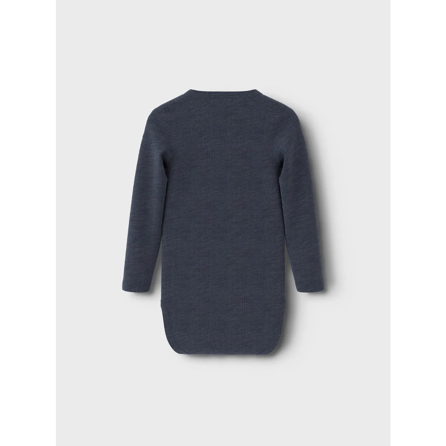 Name It Ombre Blue Wang Wool Needle Bodysuit Ls Solid Noos