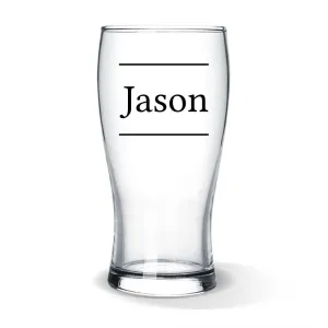 Name Standard Beer Glass