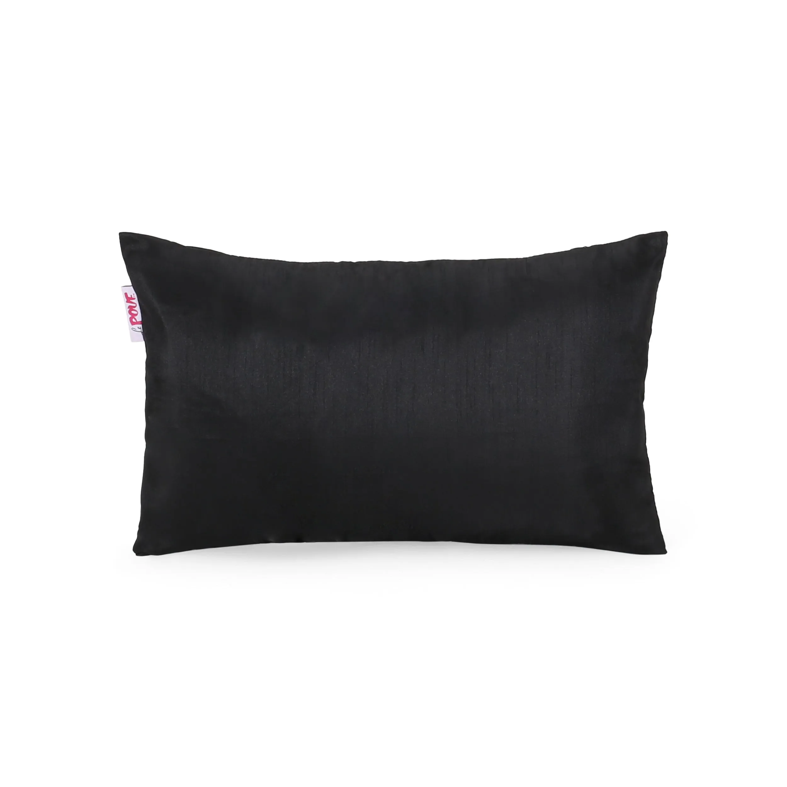 Nancy Modern Fabric Throw Pillow Cover, Black