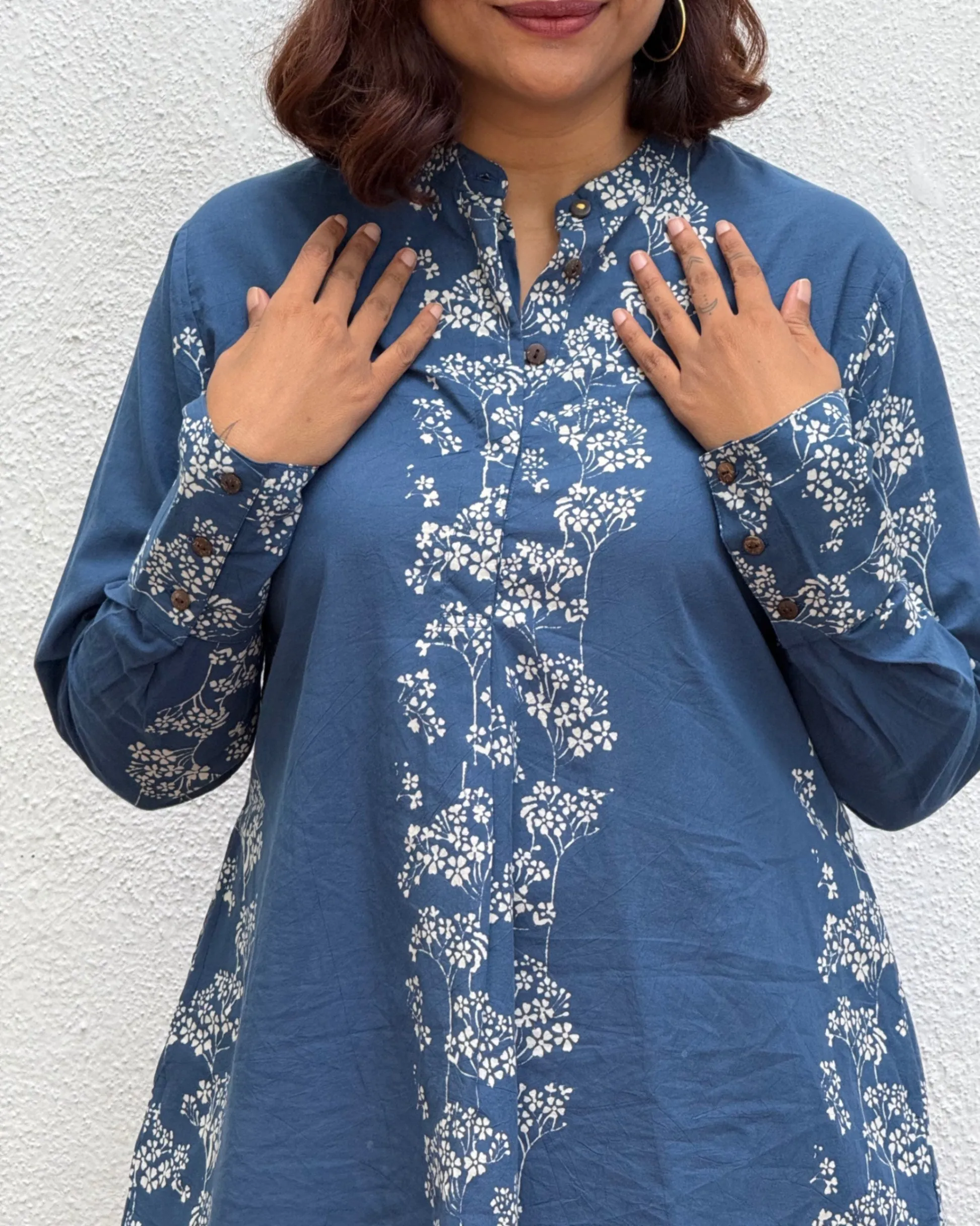 Nandini Block Printed Cotton Kurti