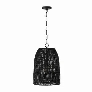 Naomi 1-Light Pendant in Matte Black