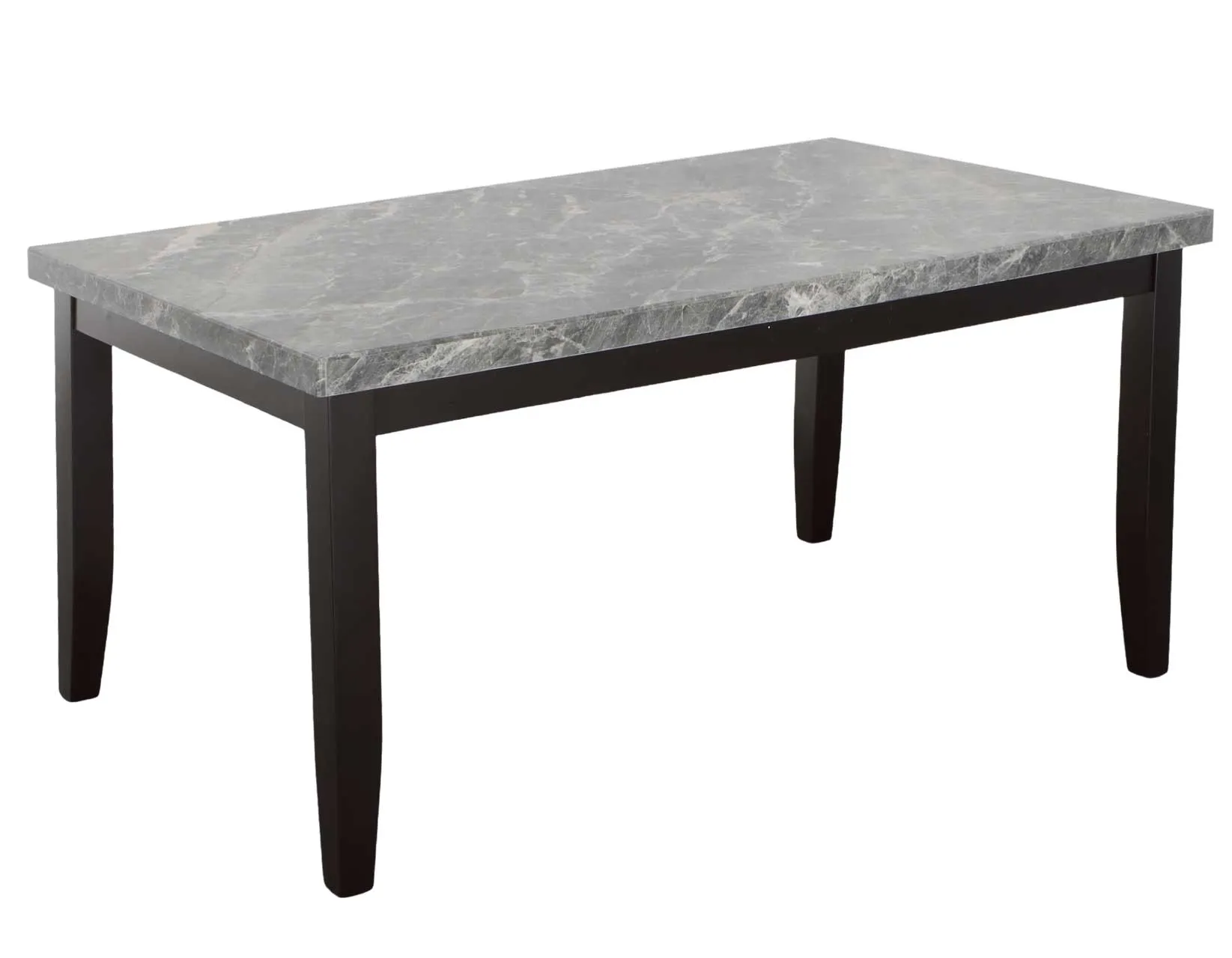 Napoli 6-Piece 64-inch Gray Marble Dining Set