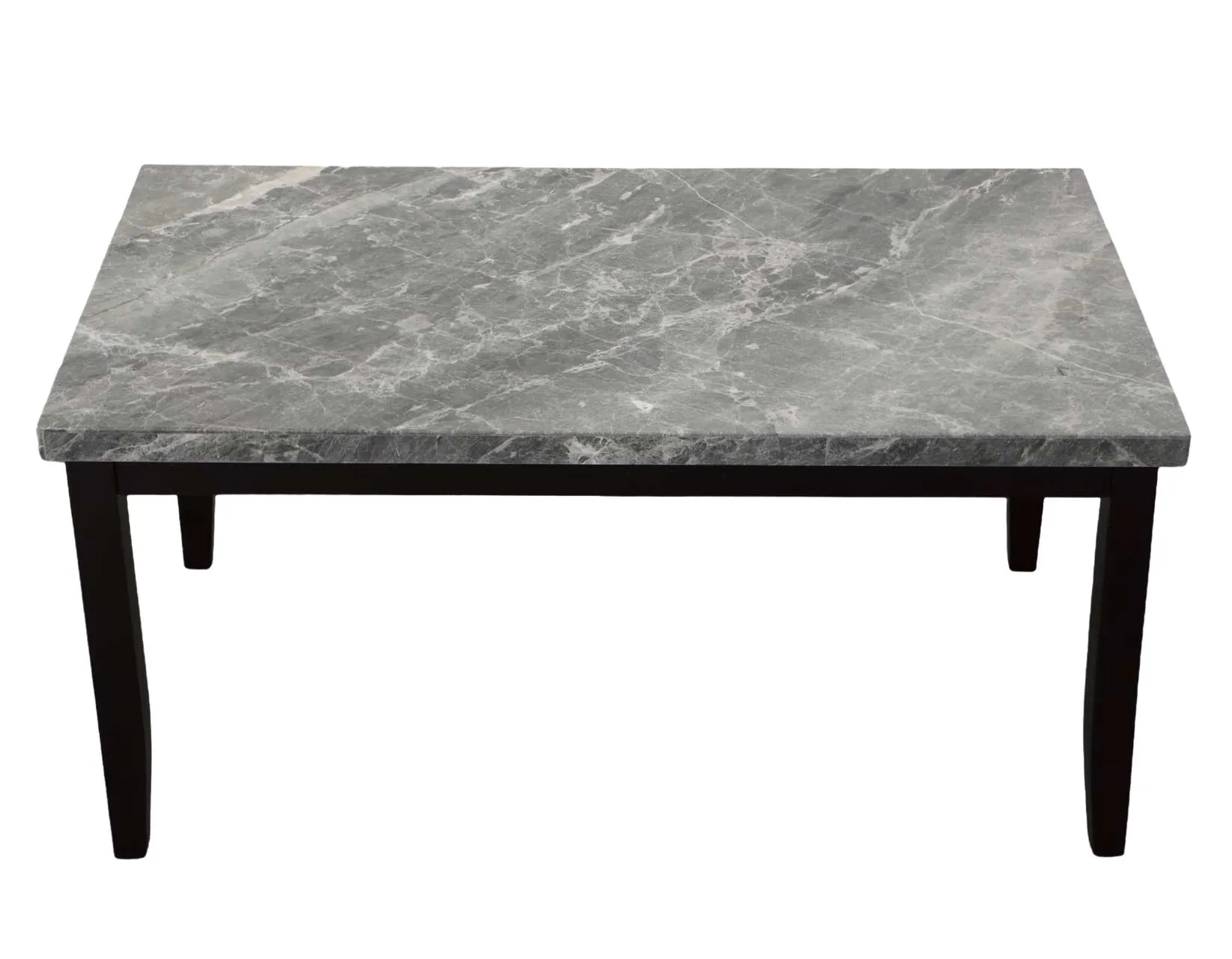 Napoli 6-Piece 64-inch Gray Marble Dining Set