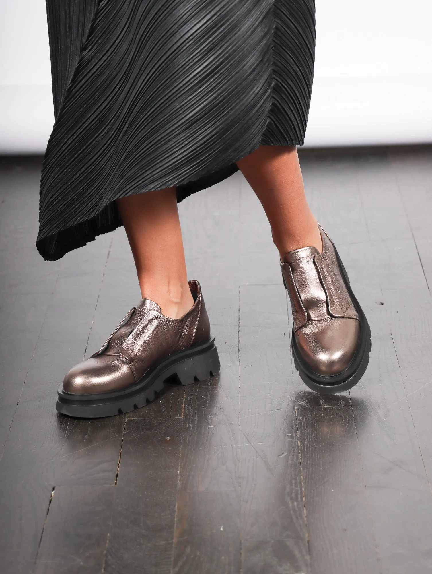 Nari Loafer in Dusty Bronze by Patrizia Bonfanti