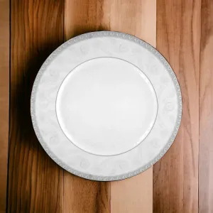 Narumi Space Moon Piatto Portata 31Cm Charger Plate Bone China Filo Platino in Porcellana