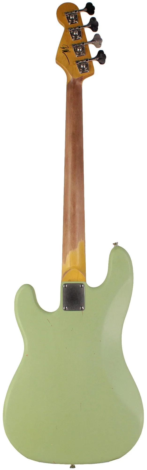 Nash PB57 Bass Guitar, Surf Green, Gold Anodized Pickguard