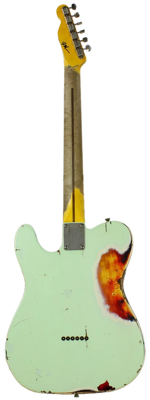 Nash T57 Guitar, Surf Green over 3 Tone Sunburst