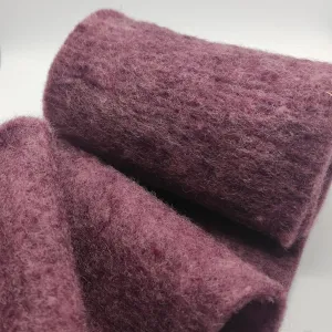 Nastro Feltro 100% Lana Tinta Unita - Rosa / Bordeaux Mélange